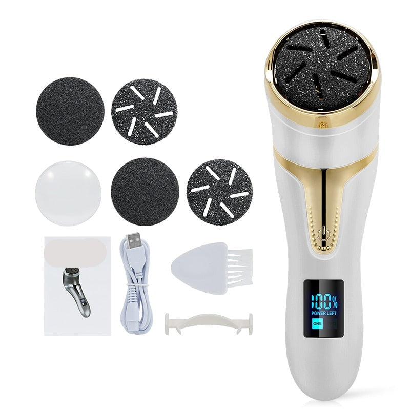 Ferramentas Elétricas de Pedicure Lixa Calcanhares Rachado e Removedor de Calos Pés. - A.S Foco