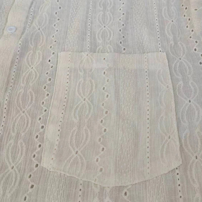 Camisa Personalizada para Hombre – Diseño Hollow Out y Malla Transpirable