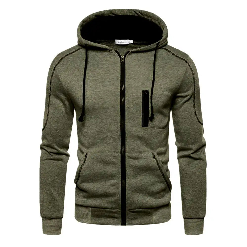 Sudadera con capucha para hombre Negro Blanco Verde militar Rojo.