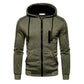 Sudadera con capucha para hombre Negro Blanco Verde militar Rojo.