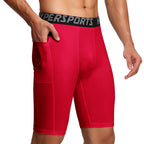 Mallas cortadas para correr para hombre, de secado rápido, para hombre.