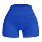 Pantalones Cortos Ajustados de Hilo para Mujer – Shorts Deportivos sin Costuras de Cintura Alta
