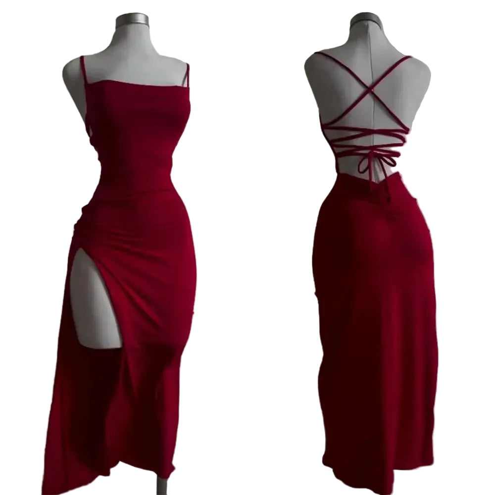 Vestido de Verano con Tirantes Halter – Estilo Spice Girl Moderno