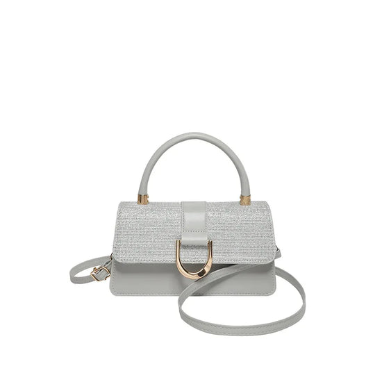 Bolso Pequeño Cuadrado para Mujer – Bandolera Versátil de Material PU