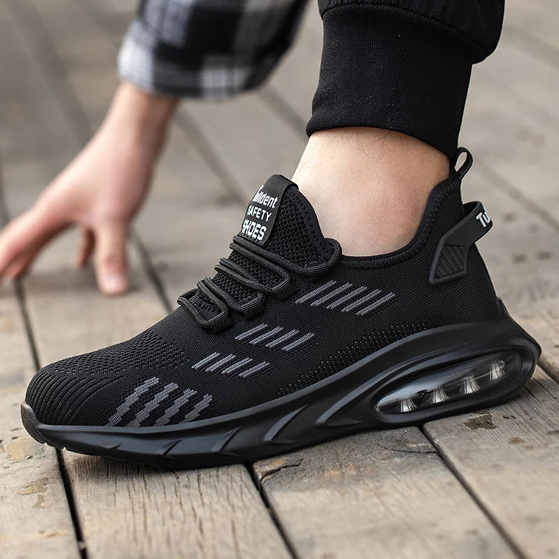 Zapatos de seguridad para trabajo de acero para hombres..