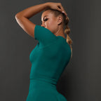 Mujer Sin Costura Deportes Top Yoga Crop.