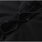 Vestido Maxi Marrón para Mujer – Tirantes, Pliegues y Cintura Ajustada