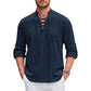 Camisa Renacentista para Hombre – Estilo Pirata, Medieval y Vikingo en Algodón y Lino