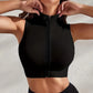 Conjunto Deportivo de 2 Piezas para Mujer – Chaleco Fitness con Cremallera y Tejido Transpirable
