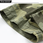 Shorts de Hombre Camuflados – Verano, Estilo Outdoor, Cintura Elástica y Corte Recto