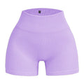 Pantalones Cortos Ajustados de Hilo para Mujer – Shorts Deportivos sin Costuras de Cintura Alta