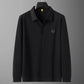 New Autumn High End Luxury Cotton Polo Shirt Man
