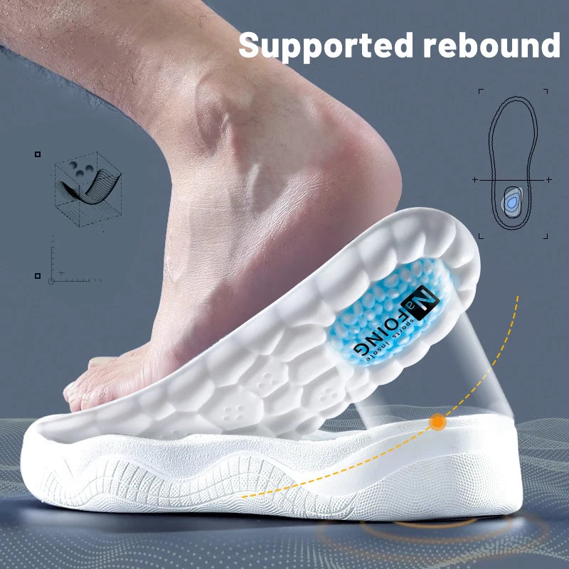 Plantillas deportivas para zapatos, suela, desodorante con absorción de impactos.