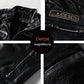 Chaqueta de Cuero para Hombre – Invierno, Estilo Motociclista y Cuello de Piel Desmontable