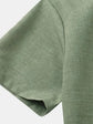 Camisa de Hombre de Manga Corta – Algodón y Lino 100% Estilo Oversize para Playa y Uso Casual