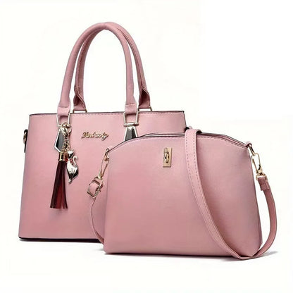 Bolso Minimalista de Gran Capacidad para Mujer – Bandolera y Bolso de Hombro con Cadena en PU