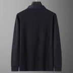 Polo de algodón de lujo de alta gama para hombre nuevo otoño