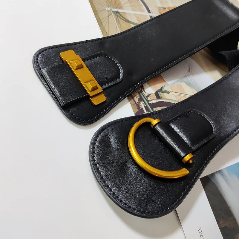 Cinturón Corset de Lujo para Mujer – Cinturón Elástico Ancho Tipo Cummerbund