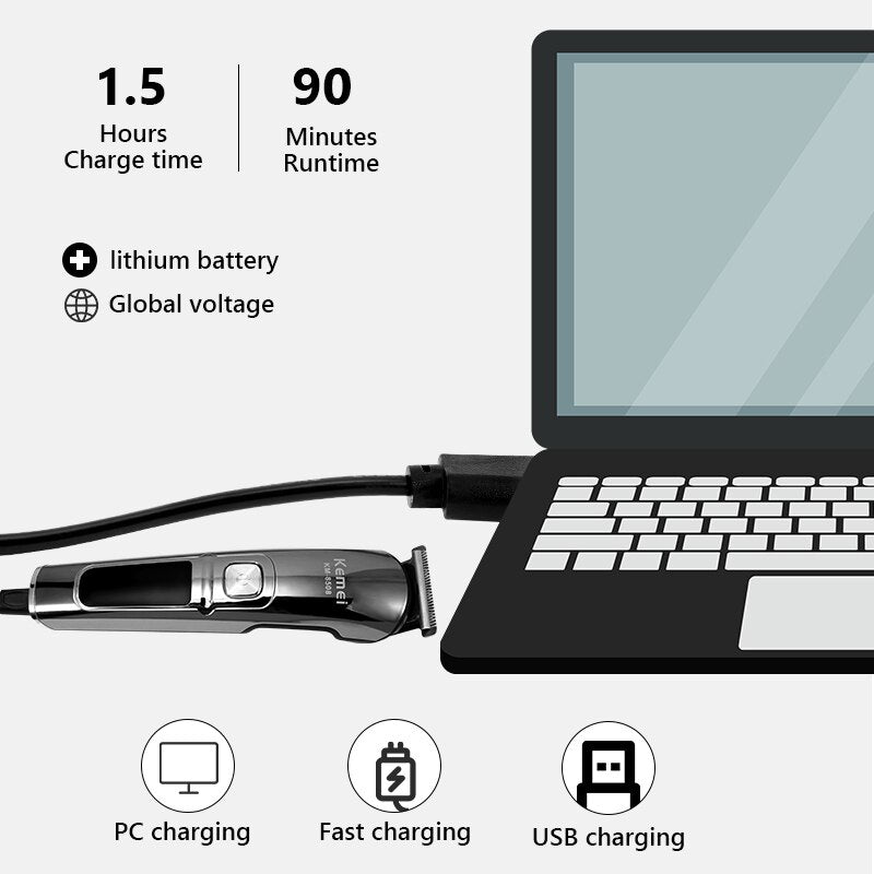 Aparador de cabelo profissional à prova d&