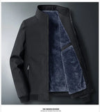 Chaqueta de invierno para hombre - negocios gruesa interior de lujo