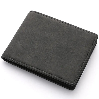 Cartera Corta para Hombre – Múltiples Ranuras,  Monedero y Diseño Plegable en Cuero PU