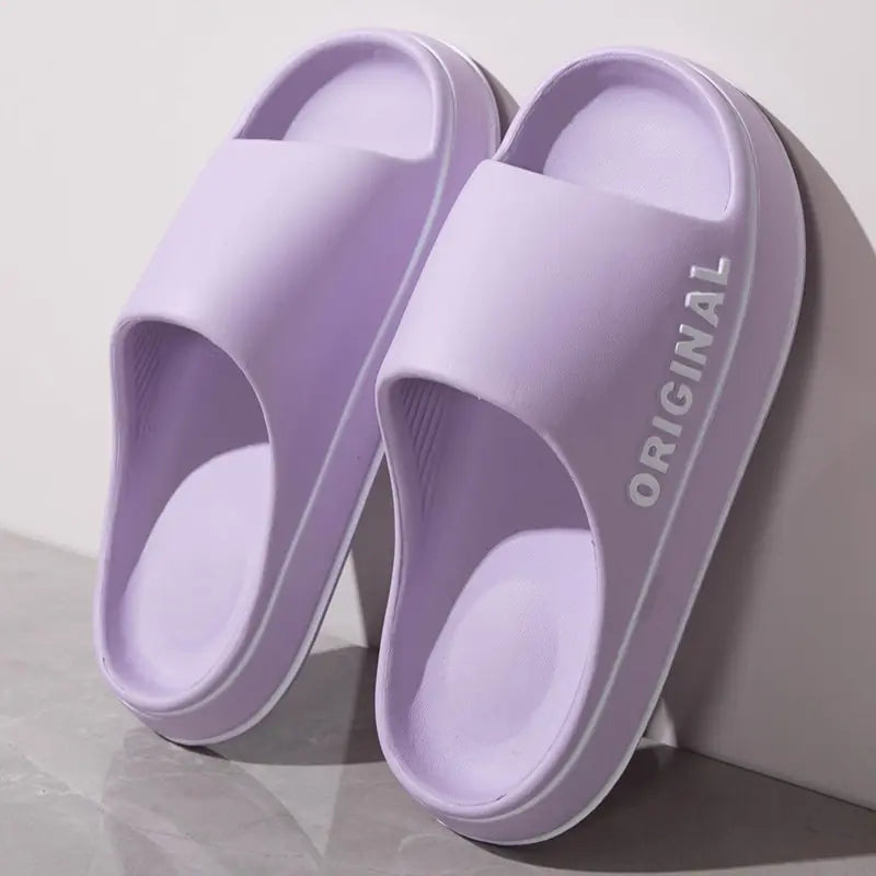 Feslishoet Pantuflas con letras para mujer.