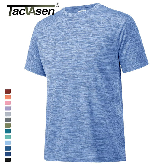 TACVASEN Quick Dry T-shirts Mens Summer Running Tee