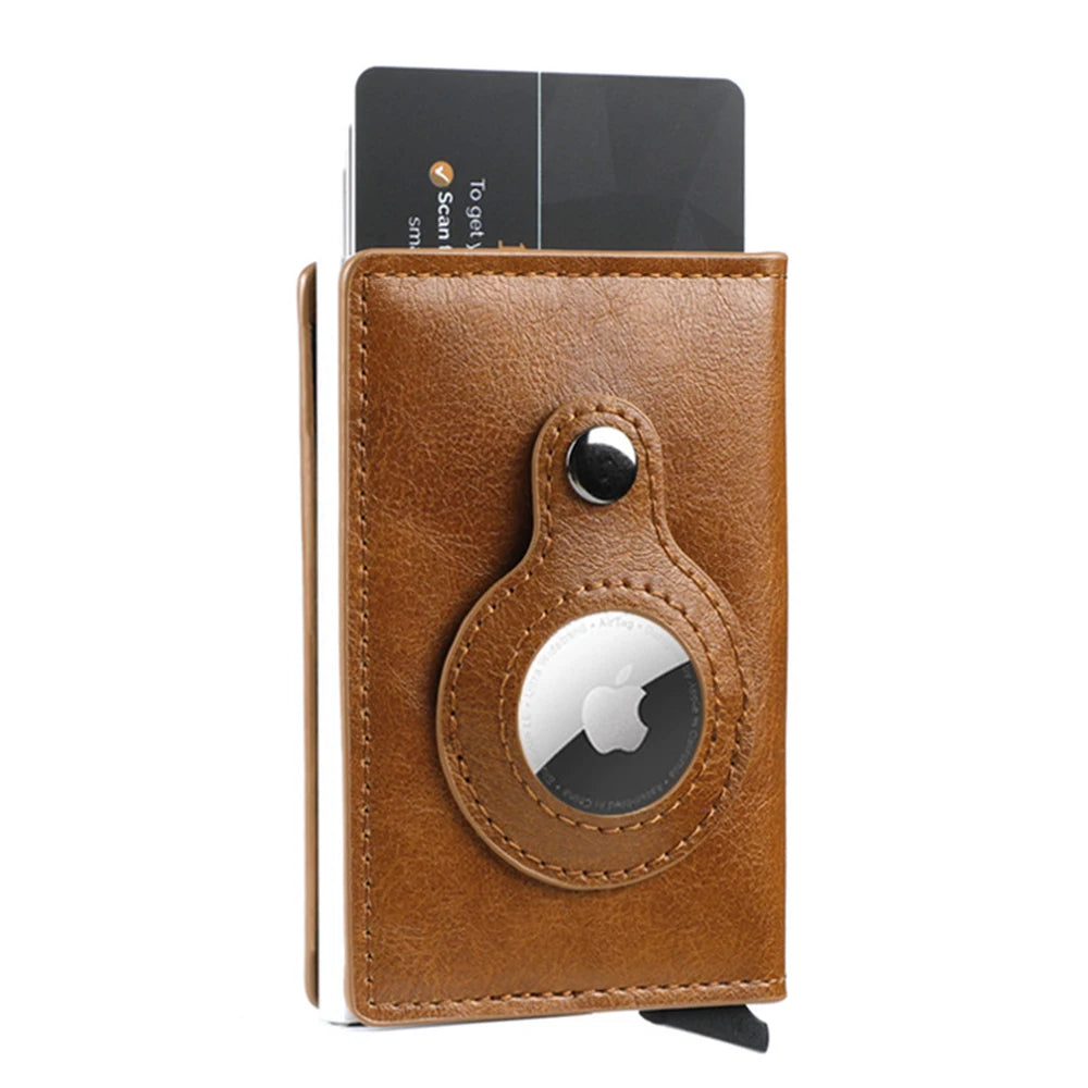 Nueva fibra de carbono para Apple Airtag Wallet Men.