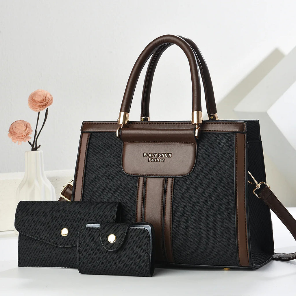 Conjunto de Bolsos de Tres Piezas para Madre e Hija – Bolso Cruzado y Bolso Grande para Mujer