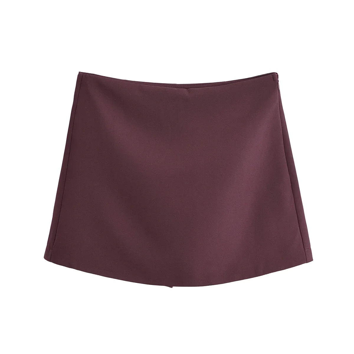 Falda Pantalón Mini de Cintura Alta para Mujer – Skort Vintage con Cremallera Lateral