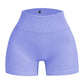 Pantalones Cortos Ajustados de Hilo para Mujer – Shorts Deportivos sin Costuras de Cintura Alta