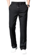 Pantalones casuales de verano para hombre, talla grande 10XL, corte recto y elástico