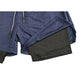 Pantalones cortos deportivos de doble capa para hombre.