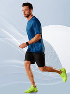 Camisetas de secado rápido TACVASEN para hombre, camisetas de running de verano