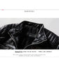 Chaqueta de Cuero para Hombre – Invierno, Estilo Motociclista y Cuello de Piel Desmontable