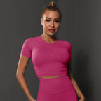 Mujer Sin Costura Deportes Top Yoga Crop.