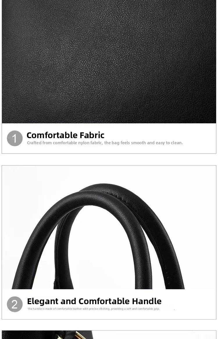 Bolso Minimalista de Gran Capacidad para Mujer – Bandolera y Bolso de Hombro con Cadena en PU