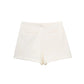 Skort Mini Negro Asimétrico para Mujer 2025 – Falda Pantalón de Cintura Alta