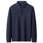 Polo de lujo 100% algodón para hombre, tallas 8XL, 7XL, 6XL (Otoño 2025)