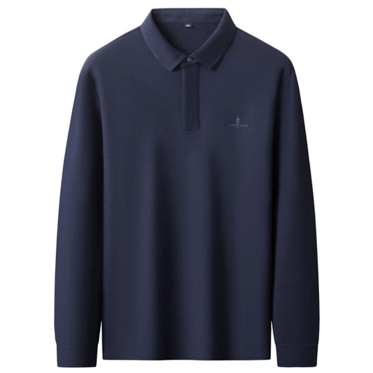Polo de lujo 100% algodón para hombre, tallas 8XL, 7XL, 6XL (Otoño 2025)