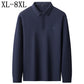 8XL 7XL 6XL 2025 New Fall High End Luxury 100% Cotton Polo Shirt Man