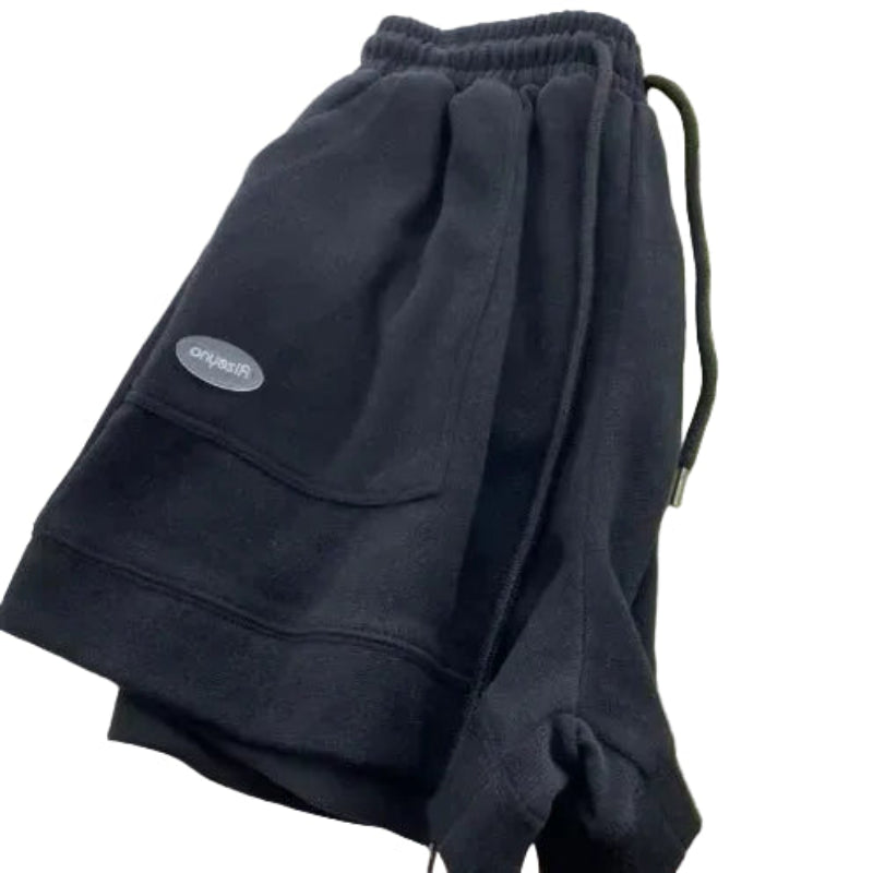 Shorts Deportivos Amplios para Mujer – Pantalones de Cintura Ajustable con Cordón