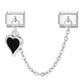 Charm Italiano de Acero Inoxidable – Diseño Ball No.8, Corazón, Cereza, Arcoíris, Gatos y Flores para Pulseras de 9mm