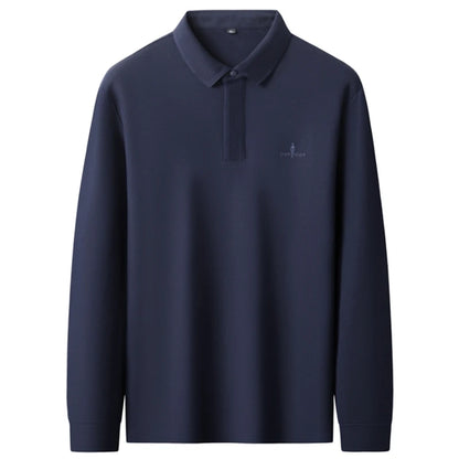 8XL 7XL 6XL 2025 New Fall High End Luxury 100% Cotton Polo Shirt Man