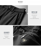 Pantalones casuales de verano para hombre, talla grande 10XL, corte recto y elástico