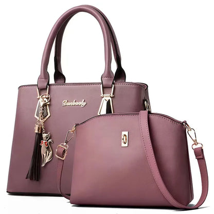 Bolso Minimalista de Gran Capacidad para Mujer – Bandolera y Bolso de Hombro con Cadena en PU
