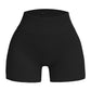 Pantalones Cortos Ajustados de Hilo para Mujer – Shorts Deportivos sin Costuras de Cintura Alta