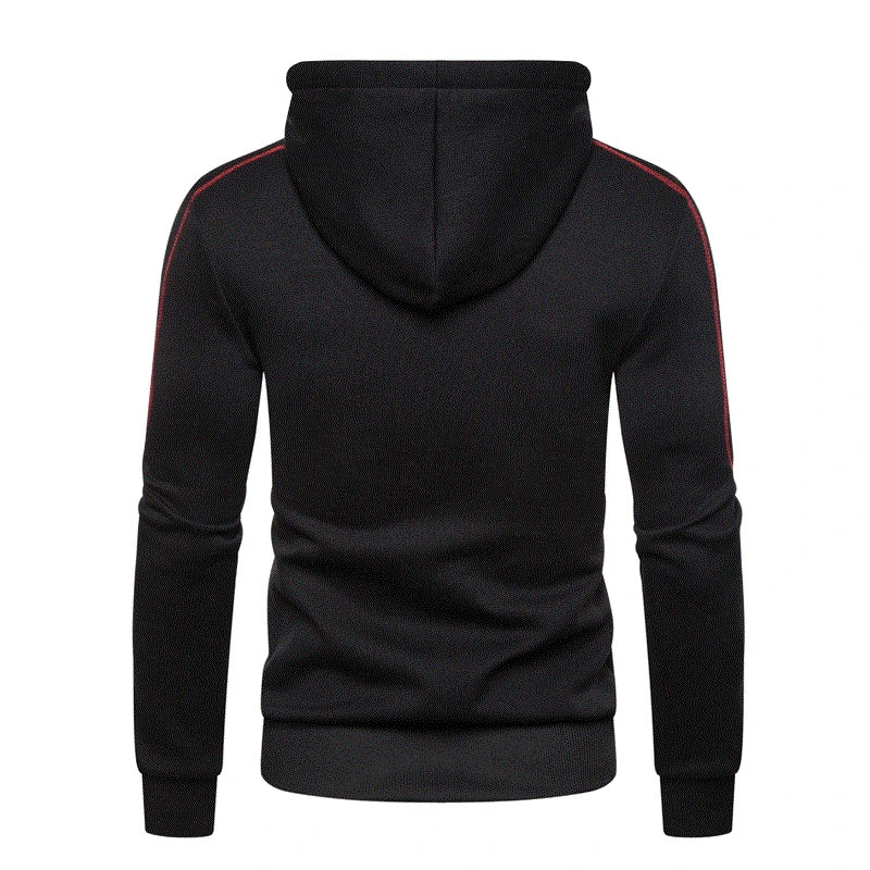 Sudadera con capucha para hombre Negro Blanco Verde militar Rojo.