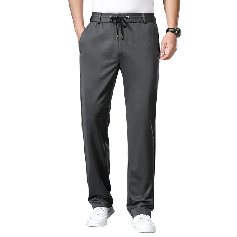 Pantalones casuales de verano para hombre, talla grande 10XL, corte recto y elástico