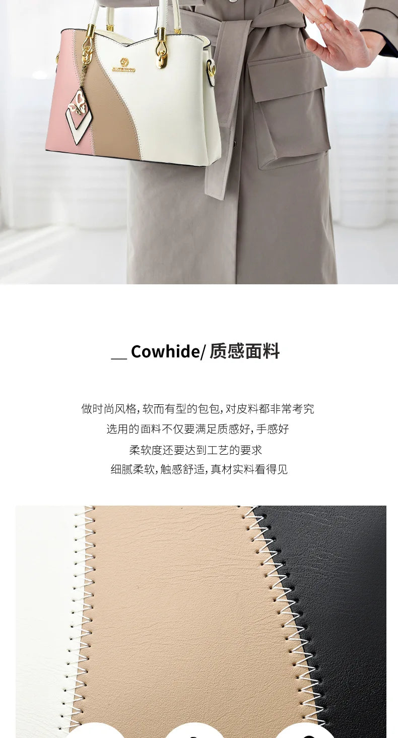 Bolso de Hombro para Mujer Estilo Cubo con Cadena